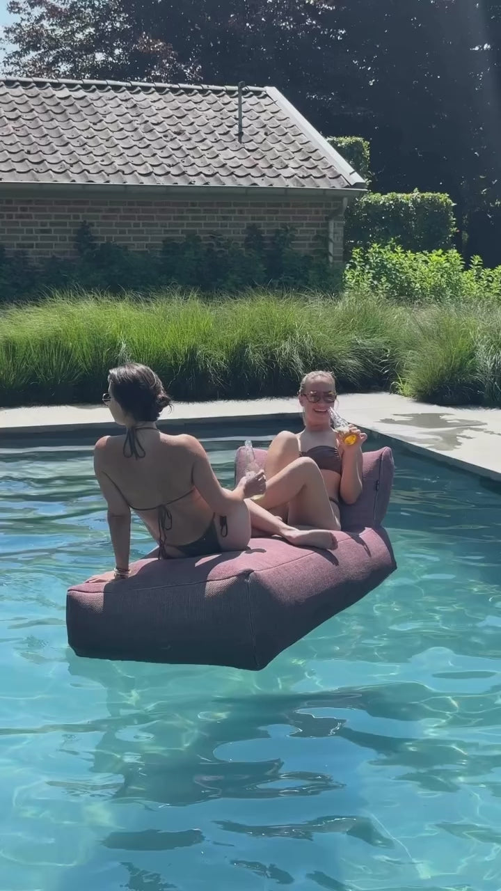 Load video: Luxury outdoor Pouf Dotty Long Chair